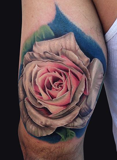Tattoos - Realistic Rose - 108412